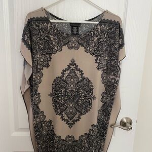 Metaphor Black Lace Pattern Blouse